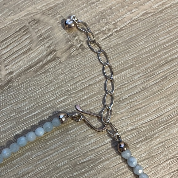 Stone & Silver Chain Necklace - Picture 6 of 9